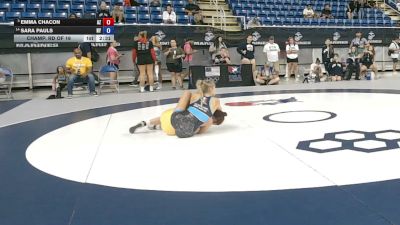 130 lbs Champ. Rd Of 16 - Emma Chacon, Arizona vs Sara Pauls, New York