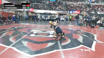 G - 110 lbs Cons. Round 2 - Peytn Morel, Choteau (Girls) vs Tymber Barnes, Beaverhead Co. (Dillon) (Girls)