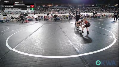 49 lbs Round Of 32 - Jett Hamm, Pocola Youth Wrestling vs Brayden Letterman, Norman Grappling Club