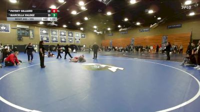 105 lbs Semifinal - Marcella Valdez, Del Oro vs Patsey Gilliard, Liberty