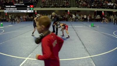 65 lbs Champ. Round 2 - Nash Jirele, Owatonna Wrestling Academy vs Jase Briscoe, Morris Wrestling Club