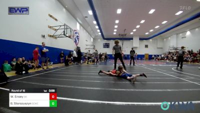 61 lbs Round Of 16 - Walker Ensey, Duncan Demons vs Blake Storozyszyn, Deer Creek Wrestling Club