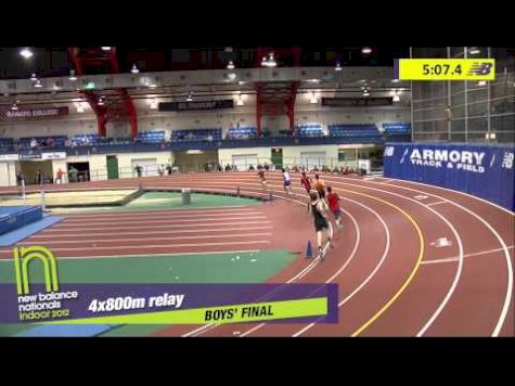 B 4x800 H02 (Boys & Girls TC-Ny 7:41.10 *Armory Record, HS Indoor Nationals 2012)