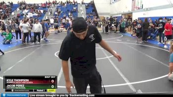 195 lbs Cons. Round 4 - Jacob Perez, Los Osos Highschool vs Kyle Thompson, Murrieta Valley High School