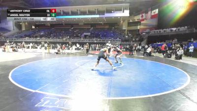 132 lbs Cons. Round 5 - Angel Nguyen, Central Catholic vs Anthony Cruz, Folsom