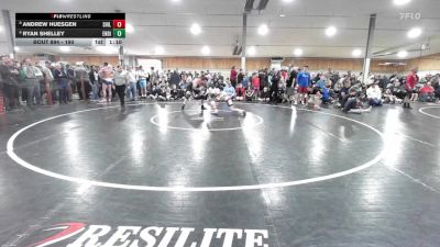 190 lbs Round Of 16 - Andrew Huesgen, Shillington vs Ryan Shelley, Endicotte