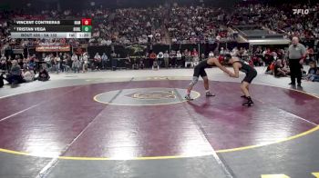 5A 132 lbs 1st Place Match - Vincent Contreras, Nampa vs Tristan Vega, Burley