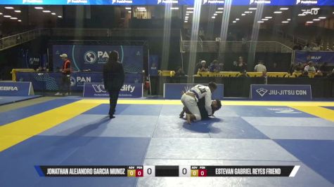 Estevan Gabriel Reyes Friend vs Jonathan Alejandro Garcia Munoz 2026 Pan Jiu Jitsu IBJJF Championship