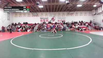 100 lbs Semifinal - Maddelyn Modawell, Mountan View vs Lola Colo, Nampa