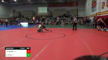 157 lbs Quarterfinal - Ethan Birden, Dublin Coffman vs Ayden King, Barnesville