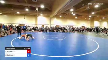 122 lbs Quarterfinal - Kierstyn Bockert, Interior Grappling Academy vs Zao Estrada, ET Wrestling