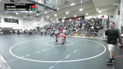 120 lbs Champ. Round 2 - Christopher Castaneda, Fontana vs Eric Lopez, Santa Ana