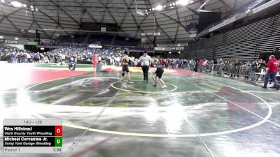 126 lbs Champ. Rd Of 16 - Wes Hillstead, Clark County Youth Wrestling vs Micheal Cervantes Jr., Scrap Yard Garage Wrestling