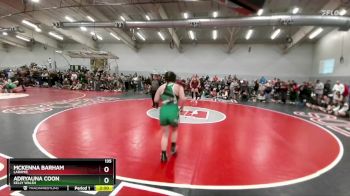 135 lbs Champ. Round 2 - Adryauna Coon, Kelly Walsh vs McKenna Barham, Laramie