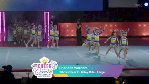 Show Cheer 2 - Charlotte Warriors [2025 Mitey Mite Day 1] 2025 Pop Warner National Cheer & Dance Championship