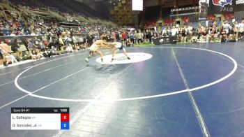 138 lbs Cons 64 #1 - Lorenzo Gallegos, New Mexico vs Daniel Gonzalez, Jr., Nebraska