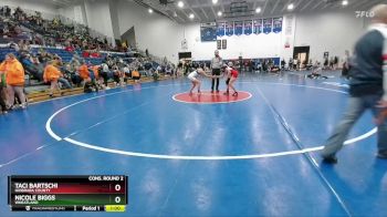 120 lbs Cons. Round 2 - Nicole Biggs, Wheatland vs Taci Bartschi, Niobrara County