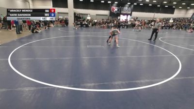 140 lbs Quarters - Katie Davidson, Team Nazar Training Center vs Aracely Mendez, California