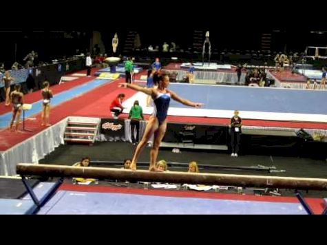 Lexie Priessman - 2012 Kellogg's Pacific Rim Championships - podium training - beam