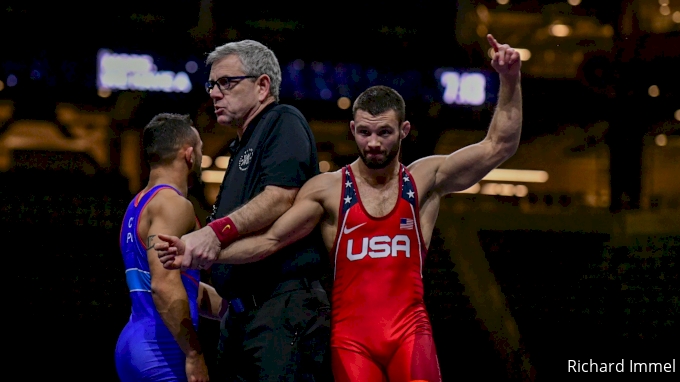 57 kg Match - Thomas Gilman, United States vs Darian Cruz, Puerto Rico