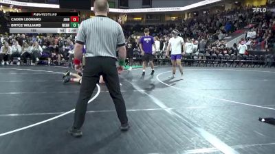 165 lbs Quarterfinal - Bryce Williams, Waukee Northwest vs Caden Leonard, Johnston