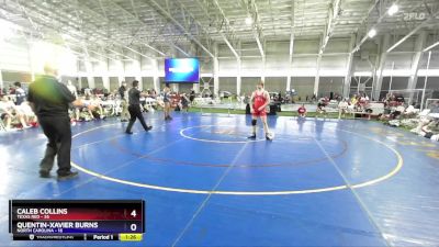 190 lbs Placement Matches (8 Team) - Caleb Collins, Texas Red vs Quentin-Xavier Burns, North Carolina