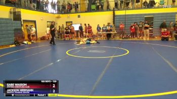 120 lbs Cons. Semi - Gabe Wassom, Emporia Wrestling Club vs Jackson Hermann, Wichita Training Center