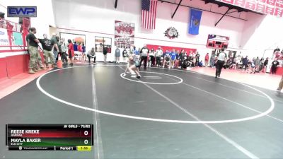 73/82 Champ. Round 1 - Reese Kreke, HARRAH vs Mayla Baker, ELK CITY