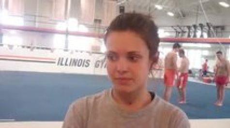 Alina Weinstein gets pumped for final regular season meet