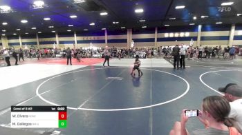 50 lbs Consi Of 8 #2 - Weston Olvera, Honey Badger WC vs Marcos Gallegos, NM Gold