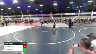 50 lbs Consi Of 8 #2 - Weston Olvera, Honey Badger WC vs Marcos Gallegos, NM Gold