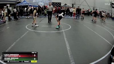 64 lbs Placement (4 Team) - Luca Zaragoza, West Essex Jr. Knights vs Ryder Seidman, Headhunters