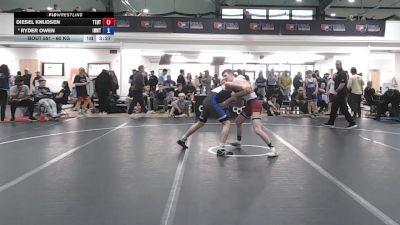 60 kg Quarters - Diesel Knudsen, Team Utah vs Ryder Owen, Inland Northwest Wrestling Training Center
