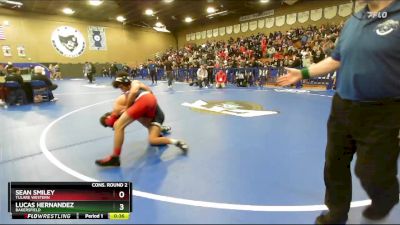 113 lbs Cons. Round 2 - Sean Smiley, Tulare Western vs Lucas Hernandez, Bakersfield