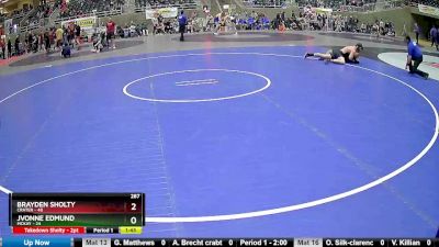 287 lbs Round 1 (4 Team) - Jvonne Edmund, McKay vs Brayden Sholty, Crater