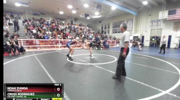 160 lbs Quarterfinal - Cross Rodriguez, Calvary Chapel-SA vs Noah Zuniga, Trabuco Hills