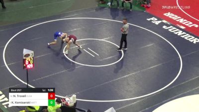 110 lbs Round Of 32 - Noah Troxell, Clearfield vs Kolton Komisarski, Wattsburg