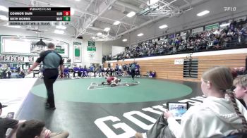 150 lbs Semis & 1st Wb (8 Team) - Connor Bain, Harrisburg vs Seth Borns, Watertown