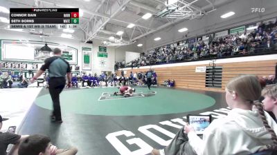 150 lbs Semis & 1st Wb (8 Team) - Connor Bain, Harrisburg vs Seth Borns, Watertown