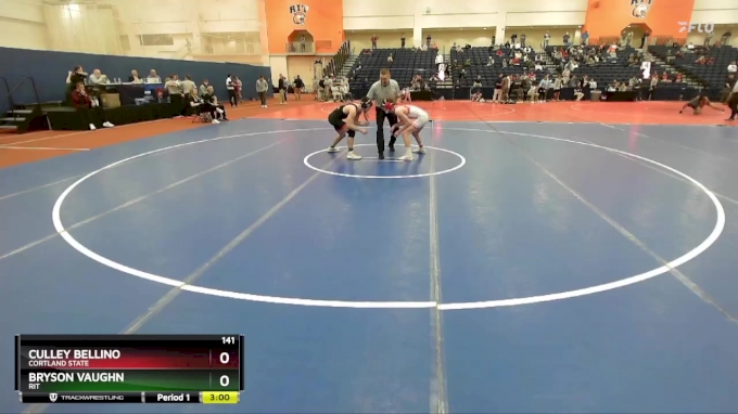 141 lbs Quarterfinal - Culley Bellino, Cortland State vs Bryson Vaughn, RIT