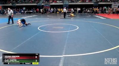 112 lbs Cons. Round 2 - Clay Martin, Dillingham High School vs Young Erikson, Nome High School