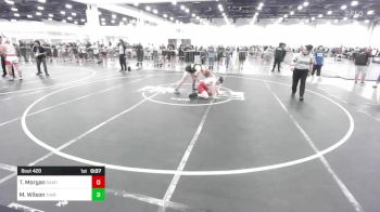 132 lbs Consi Of 8 #1 - Ty Morgan, Oakdale, Wrestling vs Mason Wilson, Threshold WC