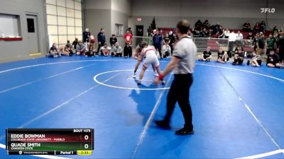 133 lbs Cons. Round 2 - Quade Smith, Chadron State vs Eddie Bowman, Colorado State University - Pueblo