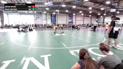 132 lbs Rr Rnd 2 - Nevan Irving, Faith & Fellowship Wrestling Club vs Isaac Mayora, Knights Wrestling Club-Red