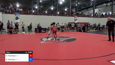 55 kg Consolation - Elyle Francisco, NMU-National Training Center vs Kody Tanimoto, Spartan Mat Club