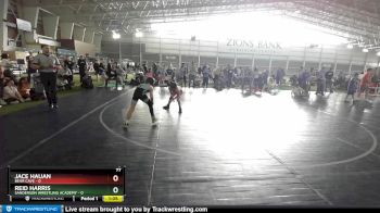 77 lbs Quarters & Wb (16 Team) - Reid Harris, Sanderson Wrestling Academy vs Jace Hauan, Bear Cave