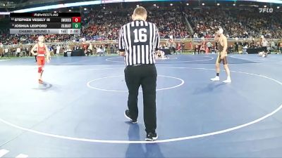 D2-120 lbs Champ. Round 1 - Joshua Ledford, Zeeland East HS vs Stephen Vesely Iii, Swartz Creek HS