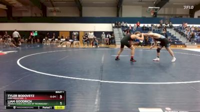 165 lbs Finals (2 Team) - Tyler Bodovetz, Ohio Wesleyan vs Liam Goodrich, Pennsylvania College Of Technology
