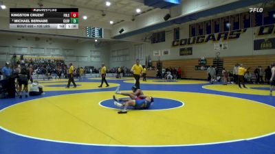 109 lbs Quarterfinal - Kingston Cruzat, Folsom vs Michael Bernabe, Clovis