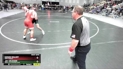 190 lbs Cons. Round 5 - Howie Roloff, New London vs Jay Krueger, West Allis Nathan Hale